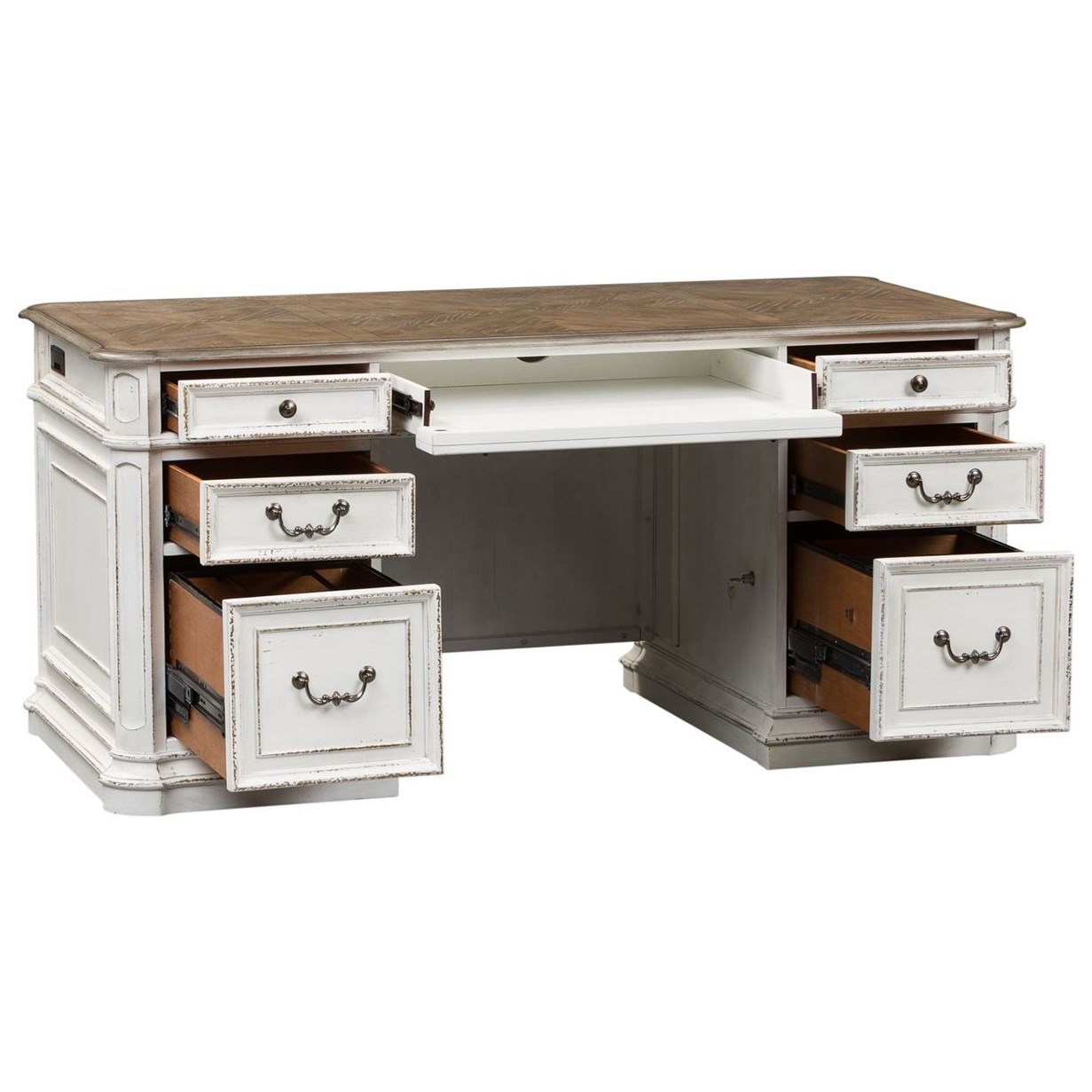Liberty Furniture Magnolia Manor 244 HOJ DSK Traditional Executive